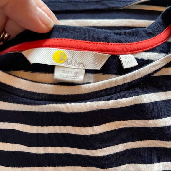 Boden top blue and white size small - Picture 8 of 11